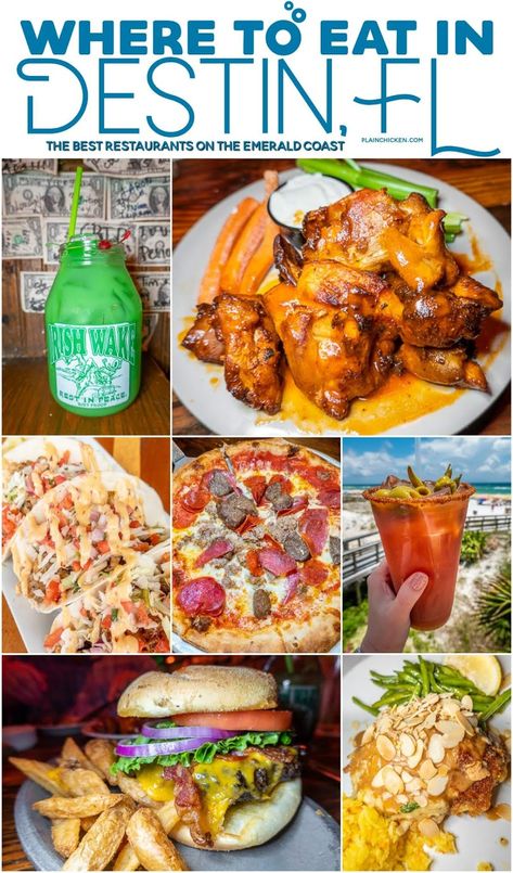 Food To Make At The Beach, Restaurants In Destin Florida, Destin Restaurants Best, Places To Eat In Destin Florida, Best Places To Eat In Destin Fl, Miramar Beach Florida Restaurants, Beach Lunch Ideas, Destin Restaurants, Destin Florida Restaurants