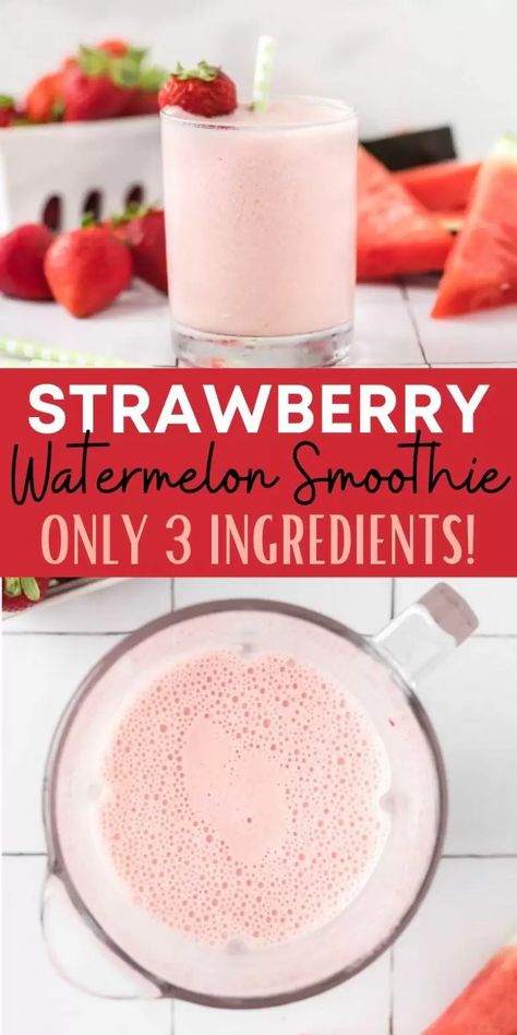 Watermelon Shake Recipe, Strawberry Smoothie Recipe Without Yogurt, Diy Smoothies Recipes, Pickled Watermelon Rind Recipe, Healthy Watermelon Smoothie, Watermelon Smoothie Recipe, Watermelon Recipes Drinks, Watermelon Aesthetic, Strawberry Watermelon Smoothie