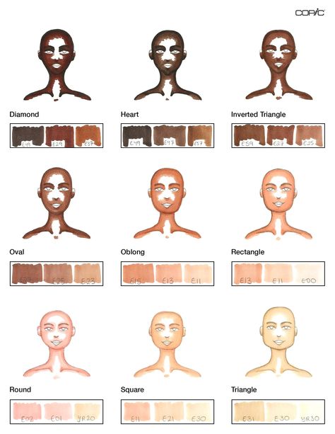 How To Mix Dark Skin Tones Paint, Black Skin Color Palette Drawing, Greek Skin Tone, Copic Skin Tones, How To Color Skin With Markers, How To Colour Skin, Skin Tones Drawing, Skin Tone Shading, How To Color Skin