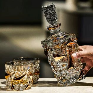 Whiskey decanter display