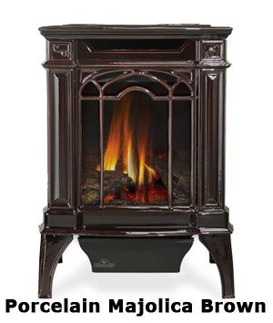 Napoleon Arlington Gas Stove - Napoleon Model #GDS20 - Gas Heat Stove Garage And Loft, Direct Vent Gas Stove, Wood Stove Ideas, Napoleon Fireplace, Vintage Stove, Stove Ideas, Indoor Outdoor Fireplaces, Vintage Stoves, Small Fireplace