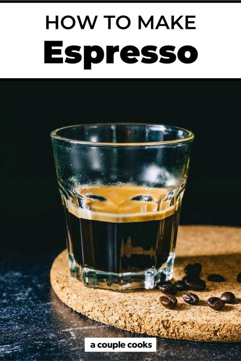 Make Espresso At Home, Espresso Machine Recipes, Barista Recipe, Coffee Recipes Hot, Breville Espresso, Cafe Barista, Ways To Make Coffee, Espresso Recipes, A Couple Cooks