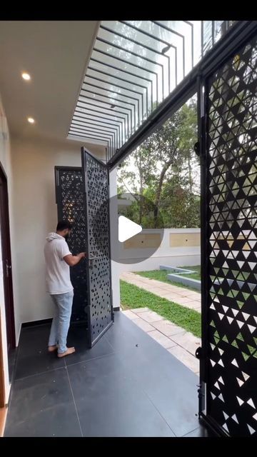 Sliding Folding Gate, Slide Gate Design, Delhi Quotes, Folding Gate Design, Sliding Gate Design, Folding Sliding Doors, Folding Gate, Sliding Folding Doors, Balcony Grill