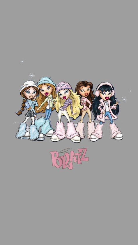 Bratz Wallpaper Laptop Hd, Bratz Lockscreen, Bratz Wallpaper Iphone, Cute Halloween Wallpaper Iphone, Bratz Wallpaper, Cute Halloween Wallpaper, 2000s Wallpaper, Black Bratz Doll, 2000s Cartoons