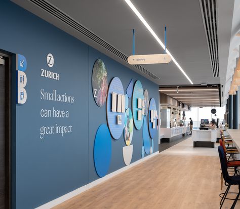 Corporate Office Branding Ideas, Branding Wall Design, Office Branding Ideas, Corporate Wall Design, Office Branding Design, Office Wall Branding, Environmental Graphics Office, Wall Graphics Office, Company Culture Wall