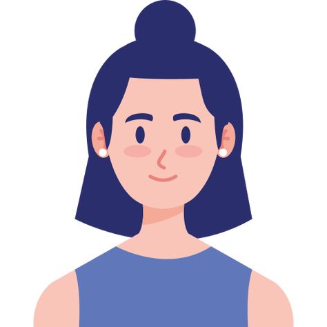 People Icon Illustration, Cartoon Avatar Icon, Flat Illustration Characters, People Icon Design, Vector Profile, Flat Character Illustration, Animation People, Face Animation, Illustration Person