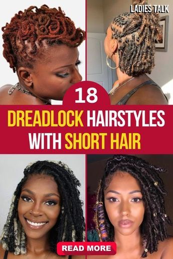 Explore 18 stunning summer dreadlock hairstyles for women with short hair! From chic updos to trendy twists, these styles are perfect for warm weather vibes. Create your summer look and embrace the natural beauty of dreadlocks. #SummerHairstyles #Dreadlocks #ShortHair #SummerFashion Short Locs Hairstyles For Women Dreadlock Styles Dreads Hair, Summer Loc Styles For Women, Dread Updos For Women, Styling Dreadlocks For Women, Women Dreadlock Styles, Dreadlocks Styles For Women, Short Loc Styles For Women Updo, Short Dreads Styles For Women, Locs Hairstyles For Women Dreadlocks