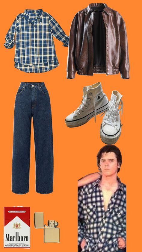 Pt. 1 of a female outfit inspired by Ponyboy Curtis Sodapop Curtis Outfit, Outsiders Aesthetic Outfit, The Outsiders Inspired Outfits, Outsiders Outfits, Ponyboy Curtis, Outfit Inspired, Inspired Outfits, Fit Inspo, Fitness Inspo