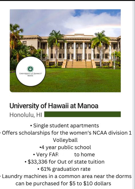 University Of Hawaii At Manoa Marine Biology, Hawaii Collage, Hawaii University, Manoa Hawaii, Uh Manoa, University Of Hawaii At Manoa, Biology College, College Vibes, College Project