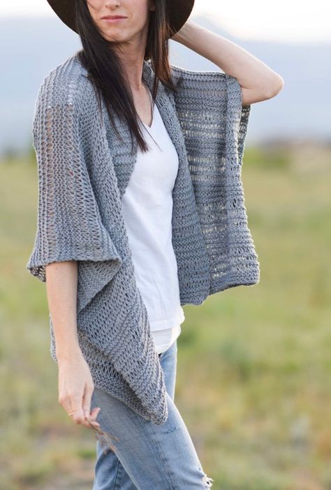 Drop Stitch Cotton Easy Kimono Knitting Pattern – Mama In A Stitch Knit Kimono, Summer Knitting Patterns, Knit Top Patterns, Drop Stitch, Knit Cardigan Pattern, Kimono Sweater, Knitting Instructions, Kimono Pattern, Cotton Kimono