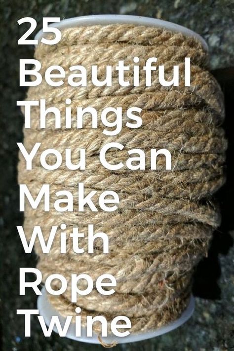 Twine Diy, Twine Crafts, Hantverk Diy, Diy Wainscoting, Diy Blanket Ladder, Rope Projects, Hemma Diy, Rope Crafts Diy, Tikal