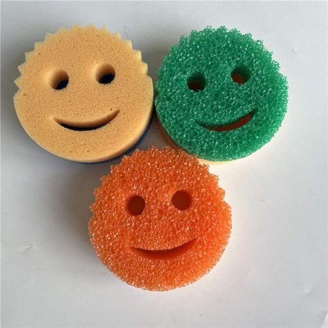 PRICES MAY VARY. Soft & Firm Cleaning: Say goodbye to multiple sponges for different cleaning tasks! Our Double-Sided Temperature Sensing Smiley Sponge features both a soft and a firm side, providing you with the versatility to tackle any cleaning job with ease. The soft side is perfect for delicate surfaces such as dishes, glassware, and stainless steel, while the firm side can be used for more stubborn messes, such as burnt-on food or dirty pots and pans. Temperature Sensing Technology: Our sp Dish Sponge, Cleaning Tasks, Kitchen Sponge, Happy Home, Cleaning Routine, Green Item, Variety Pack, Smiley