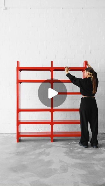 AIN‘T NO TRASH on Instagram: "Super rare vintage Kartell modular shelving unit designed by Olaf von Bohr in the 1960s 🧯This iconic design can be configured in a multitude of ways and is made of red ABS plastic. € on request high 191cm x wide 162cm x depth 38cm In vintage condition with signs of use. #kartell #olafvonbohr #spaceage #70s #vintagefurniture" Modular Shelving, Iconic Design, The 1960s, Olaf, Shelving Unit, Industrial Design, Vintage Furniture, Icon Design, 1960s