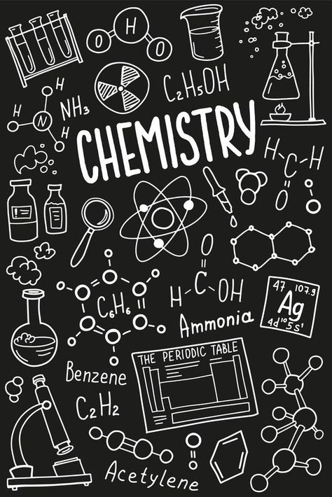 Cover For Chemistry Project, Science Chemistry Background, Chemistry Ideas Design, Chemistry Project Cover Page Printable, Drawings Related To Science, Notebook Cover Subjects, Chimstry Backgrounds, Science Doodles Chemistry, Chemistry Holiday Homework Cover Page