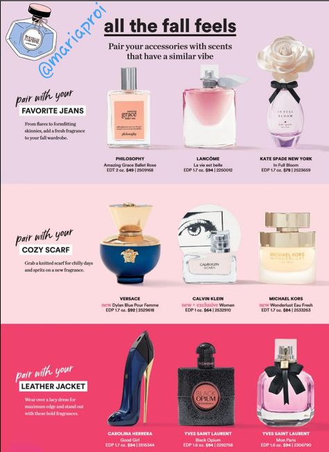 Fragrance Content Ideas, Spring Perfumes For Women 2023, Best Fall Perfumes For Women 2022, Fall Parfum, Fall Perfumes For Women 2023, Fall Scents Perfume, Fall Fragrances For Women, Layering Perfume Combinations, Fall Perfumes For Women