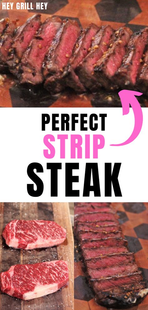 Kansas City Strip Steak Recipe, Grilled New York Strip Steak, Blackstone New York Strip, Bone In Strip Steak Recipe, Beef Loin Strip Steak Recipes, Smoked New York Strip Steak, My Strip Steak Recipes, Ny Strip Steak Recipes Grilled, New York Strip Steak Recipes Oven