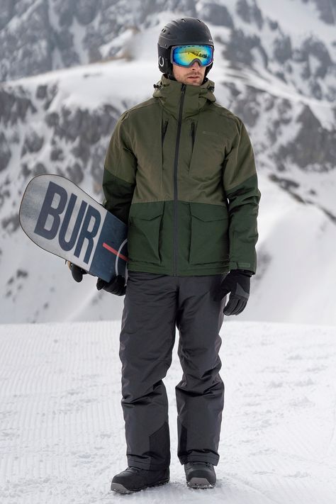 Our Interstellar II Mens Waterproof Ski Jacket has you perfectly equipped for the slopes. It is waterproof and breathable with taped seams, a detachable snowskirt and all the pockets a skier needs. Snow Skirt, Ski Jacket Mens, Pass Out, Mens Thermals, Mountain Warehouse, Men's Jackets, Mens Cargo, Cargo Shorts Men, Waterproof Jacket