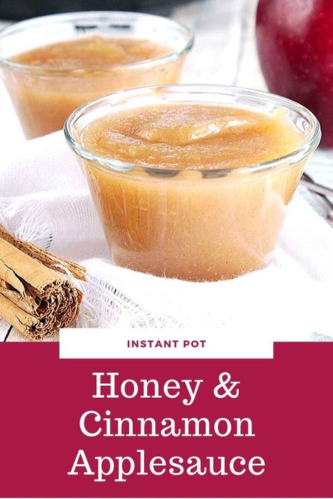 Applesauce With Honey, Easy Apple Sauce, Healthy Applesauce, Instant Pot Applesauce, Freezing Recipes, Canned Applesauce, Cinnamon Applesauce, How To Make Applesauce, Applesauce Recipe