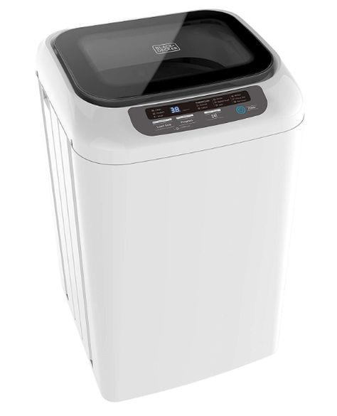 BLACK+DECKER Small Portable Washer, Washing Machine for Household Use, Portable Washer 0.84 Cu. Ft. with 8 Cycles, Transparent Lid & LED Display Portable Clothes Washer, Portable Washer And Dryer, Compact Washing Machine, Small Washing Machine, Portable Dryer, Laundry Equipment, Black And Decker, Top Load Washing Machine, Portable Washer