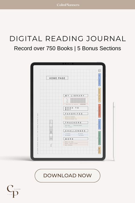 Looking for a digital reading journal to use everyday? ntroducing the ultimate digital reading journal for avid readers and book lovers! Say goodbye to traditional paper journals and hello to user-friendly digital planning that will transform the way you read and track your literary journey. Keep up with your daily reading habits and further develop the habit of writing in the following pages daily as you journal Completely digital compatible perfect to use with Goodnotes and ny note-taking app Reading Journal Digital Free, Reading Journal Goodnotes, Goodnotes Journal, Digital Reading Journal, Journal Goodnotes, Reading Planner, Reading Habits, Digital Reading, Reading Tracker