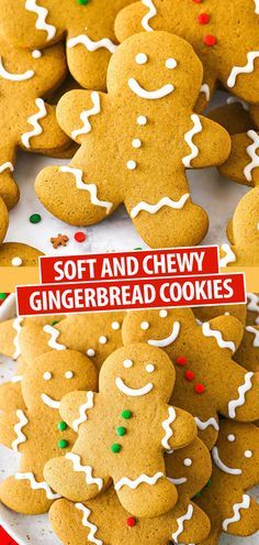 Best Gingerbread Cookie Recipe, Gingerbread Cookies Recipe, Easy Gingerbread Cookies, Best Gingerbread Cookies, Chewy Gingerbread Cookies, Soft Cookie Recipe, Gingerbread Cookies Decorated, Soft Gingerbread Cookies, Christmas Baking Recipes