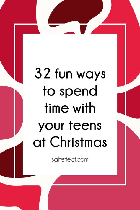 Christmas Activities For Teenagers, Christmas With Teens, Advent Activities For Teens, Christmas Activities For Teens, Advent Family Activities, Christmas Service Projects, Teenager Activities, Holiday Family Activities, Activities For Teenagers