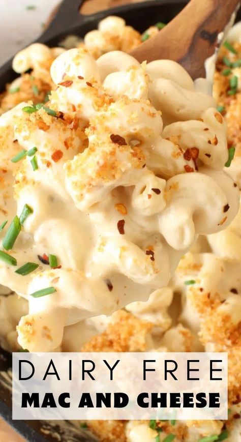 Nondairy Macaroni And Cheese, Gf Df Mac And Cheese, No Dairy Mac And Cheese, Supper Ideas No Dairy, Dairy Free Mac And Cheese Sauce, Whole30 Mac And Cheese, Best Dairy Free Mac And Cheese, Dairy Alternative Recipes, Dairy Free Mac And Cheese Recipe