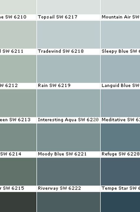 Does the thought of choosing paint colors frighten you? It doesn't have to! Here are my tips for how to decide on paint colors when you don't know where to start. Blue Sherwin Williams, Atmospheric Blue, Big Houses Interior, Green House Exterior, Interior Paint Colors For Living Room, Green Wall Color, Sherwin Williams Color Palette, Guest Bedroom Makeover, Blue Green Paints