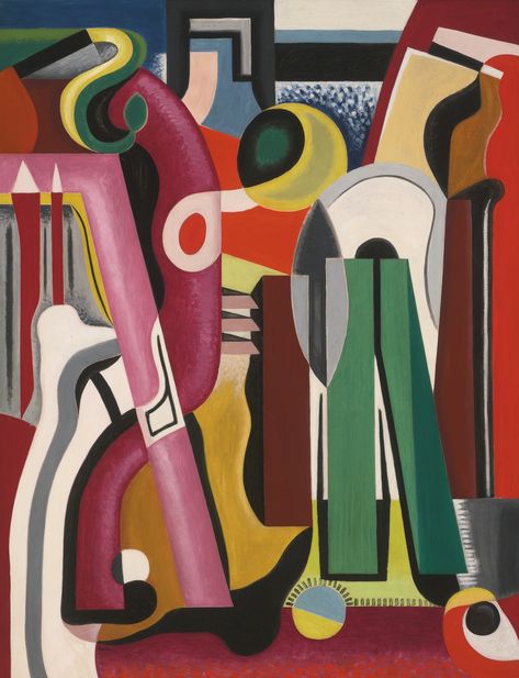 AUGUSTE HERBIN 1882 - 1960 COMPOSITION (GRANDE VITESSE) Signed Herbin (lower… Auguste Herbin, Ellsworth Kelly, Action Painting, Hur Man Målar, Post Impressionism, Georges Braque, Gcse Art, Cubism, French Art