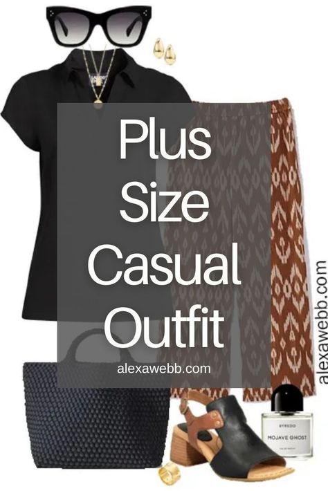 Two plus size Ikat pants outfits for casual spring and summer outings. Ikat Pants, Outfits For Casual, Spring Weekend Outfit, Plus Size Spring Outfits, Short Plus Size Fashion, Casual Plus Size Outfits, Business Casual Dress Code, Plus Size Summer Casual, Alexa Webb