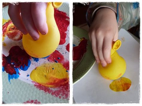 Peinture au ballon : des fleurs pour le printemps ! |La cour des petits Children's Activities, Art