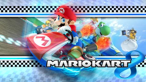 About This Mario Kart 8 Wallpaper Mario Kart another great franchise from Nintendo, i played almost everyone of them except for Mario Kart Super Circuit on the GBA. I’am looking forward too this new installment of Mario Kart and hope to be getting this one soon. Mario Kart 8 is getting a release on the Wii U and the main new feature is anti-gravity. You will be able to ride along walls, and the race course will flip over so will be driving up side down from time to time. The ... Mario Kart Games, Nintendo Mario Kart, Mario Kart Wii, Wii U Games, Kirby Nintendo, مرسيدس بنز, Video Game Collection, Nintendo Wii U, Mario Kart 8