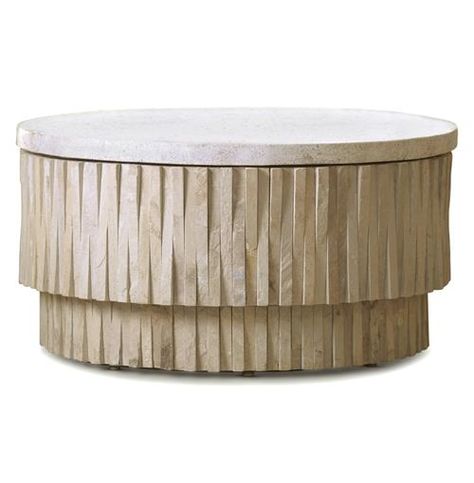 Rajasthan Global Bazaar Terrazzo Stone Round Coffee Table | Kathy Kuo Home Unique Coffee Table Design, Outdoor Cocktail Tables, European Modern, Teeter Totter, Outdoor Cocktail, Stone Coffee Table, Lulu And Georgia, Global Views, Outdoor Coffee Tables