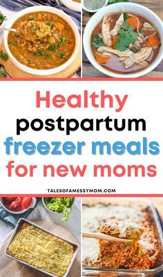 Healthy postpartum freezer meals for new moms to make before baby. Healthy freezer meal ideas to ease postpartum recovery. Nesting Freezer Meals, Meal Prep Ideas For Postpartum, Freezer Friendly Meals For New Moms, Soup For Postpartum, Soup Freezer Meals Make Ahead, Meals To Prep For Postpartum, Freezer Recipes For New Moms, Make Ahead Meals For Postpartum, Freezer Meal Ideas For New Moms