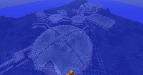 Awesome underwater dome Minecraft Underwater Dome, Minecraft Dome, Minecraft Base Ideas, Minecraft Aquarium, Underwater Base, Minecraft Underwater, Minecraft Houses Xbox, Domed Building, Minecraft Base