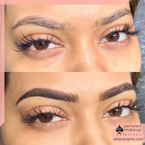 Combination Brows, Ombre Eyebrows, Eyebrows Microblading, Brow Tattoo, Semi Permanent Makeup, Brows On Fleek, Cosmetic Tattoo, Microblading Eyebrows, Eyebrow Shape