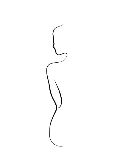 Line Painting Woman, Woman Silhouette Line Art, Woman Sillhoute Drawing, Woman Line Art Drawing, Woman Outline Drawing Silhouette, Body Outline Drawing Aesthetic, Siluette Woman Drawing, Womens Silhouette Drawing, Silouette Drawings Person