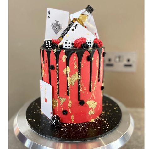 Casino Theme Cake Ideas, Casino Cake Ideas, Casino Birthday Cake, Casino Theme Cake, Casino Cakes For Men, Bingo Cake, Casino Cake, Cake Themes, Poker Cake