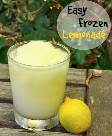 Easy Frozen Lemonade : 6 Steps (with Pictures) - Instructables Lemonade Slushie Recipe, Frozen Lemonade Pie, Lemonade Slushie, Lemonade Slush, Easy Lemonade Recipe, Frozen Strawberry Lemonade, Lemonade Slushies, Kids Lemonade, Lemonade Stands