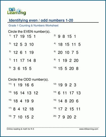 Even And Odd Numbers, Odd And Even Numbers, Even Numbers, Numbers Worksheets, Number Chart, Counting Worksheets, Counting Numbers, 1st Grade Math Worksheets, Free Math Worksheets