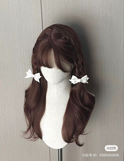 Tousled Pixie, Pretty Hair Cuts, Hair Inspiration Long, Kawaii Hairstyles, Ribbon Hairstyle, Hair Tutorials Easy, Hair Stylies, Hair Up Styles, Hair Color Blue