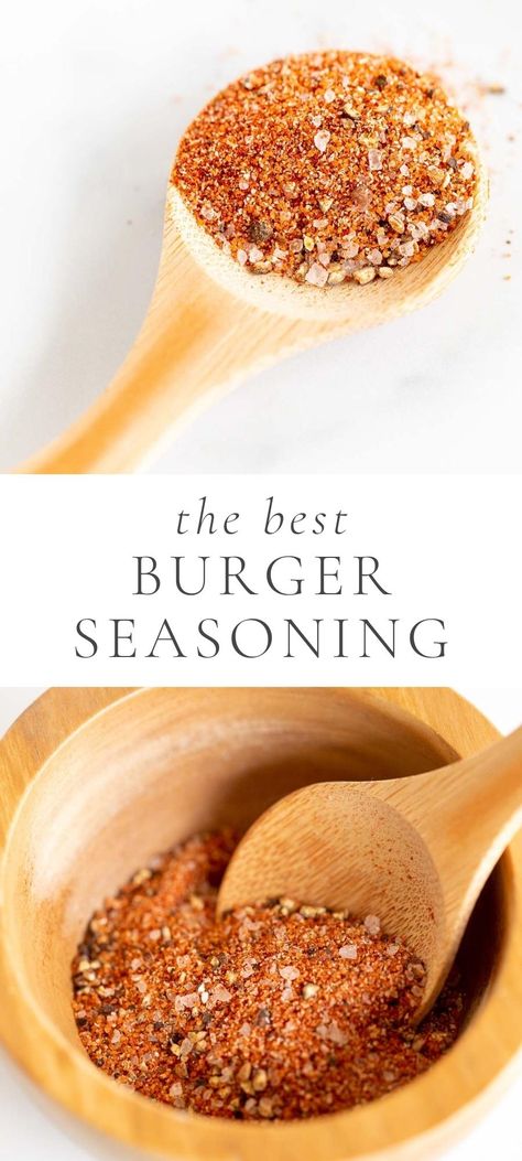 If you love a good burger, then you’ll love making your own homemade hamburger seasoning. Homemade Hamburger Seasoning Recipe, Easy Burger Seasoning, Burger Seasoning Recipe, Hamburger Spices, Hamburger Seasoning Recipe, Best Burger Seasoning, Burger Recipes Seasoning, Burger Spice, Burgers On The Stove