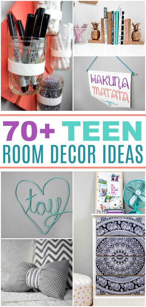 70+ Teen Room Decor Ideas Diy Teenage Room Decor Ideas, Diy Teen Girl Room Decor, Easy Diy Room Decor For Teens, Cute Diy Room Decor Easy Crafts, Diy Girls Room Decor, Cool Diy Room Decor, Diy Teen Room Decor, Teen Room Decor For Girls Teenagers, Homemade Room Decor