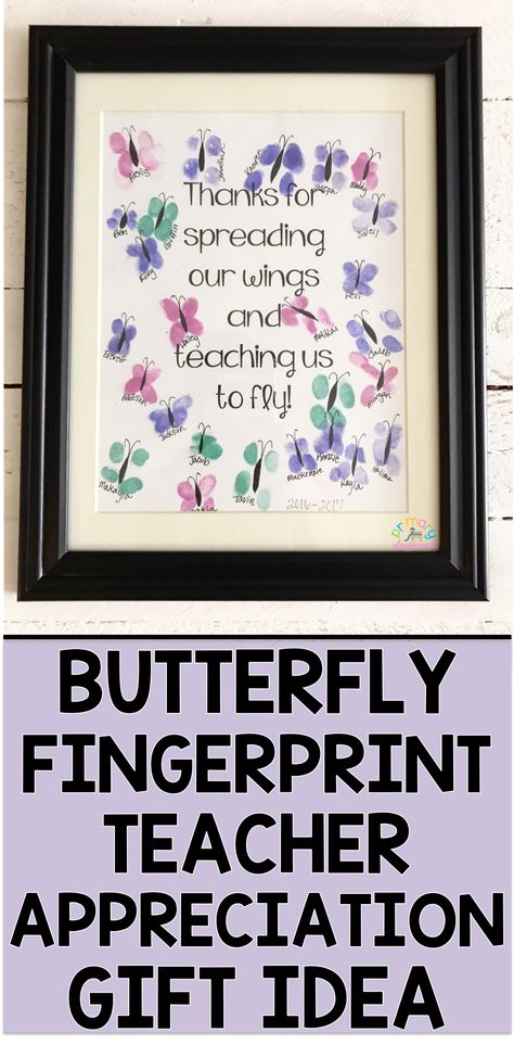 Fingerprint Teacher Appreciation Gift Idea Teacher Appreciation Art, Teacher Appreciation Crafts, Parent Appreciation, Primary Playground, Principal Appreciation, Appreciation Gifts Diy, Teacher Retirement Gifts, Teacher Appreciation Gifts Diy, Principal Gifts