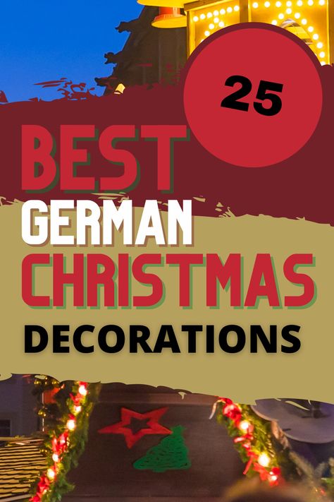 Whether they’re nutcrackers and cuckoo clocks, or Christmas pyramids and scary folklore characters, these German Christmas decorations will give your home that old world appeal for the holidays. German Ornaments Traditional, German Christmas Ornaments Diy, Traditional German Christmas Decorations, Scary Folklore, Christmas Around The World Germany, German Christmas Crafts, German Christmas Decor, European Christmas Decor, Christmas Traditions In Germany