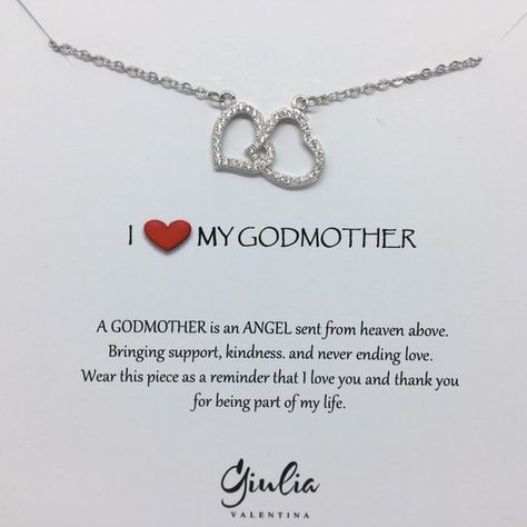 Godmother Gifts Baptisms, Secret Ingredient Is Always Love, Godmother Necklace, Confirmation Cakes, Godmother Gifts, L Love You, Baptism Gifts, Secret Ingredient, Christening Gifts