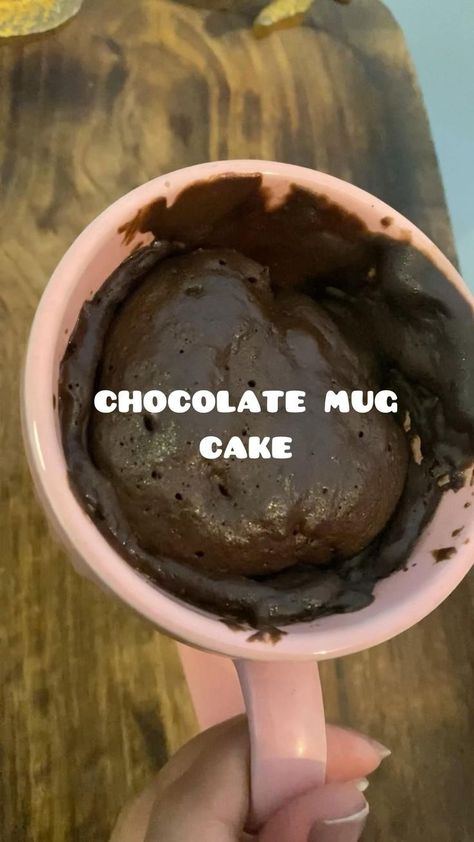 Chocolate Mug Cake Recipe 🧁🍰 | Chocolate mug cakes, Mug recipes, Easy baking recipes desserts Mug Cake Microwave Without Baking Powder, Chocolate Mug Cakes Microwave, Chocolate Donut In A Mug, 1 Minute Mug Cake Microwave, Desserts To Make With Cocoa Powder, Cake In A Mug Chocolate, Microwave Mud Cake, Mug Cake 2 Ingredient, Cake Mug Recipe Microwave