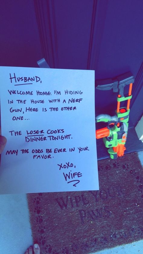 ABSOLUTELY DOING THIS.  The never-a-dull-moment couple: | 26 Couples Who Have This Whole Relationship Thing Figured Out Cute Couple Quotes, Married Life, Welcome Home, A Sign, San Valentino, Soulmate, Relationship Goals, Couple Goals, The House