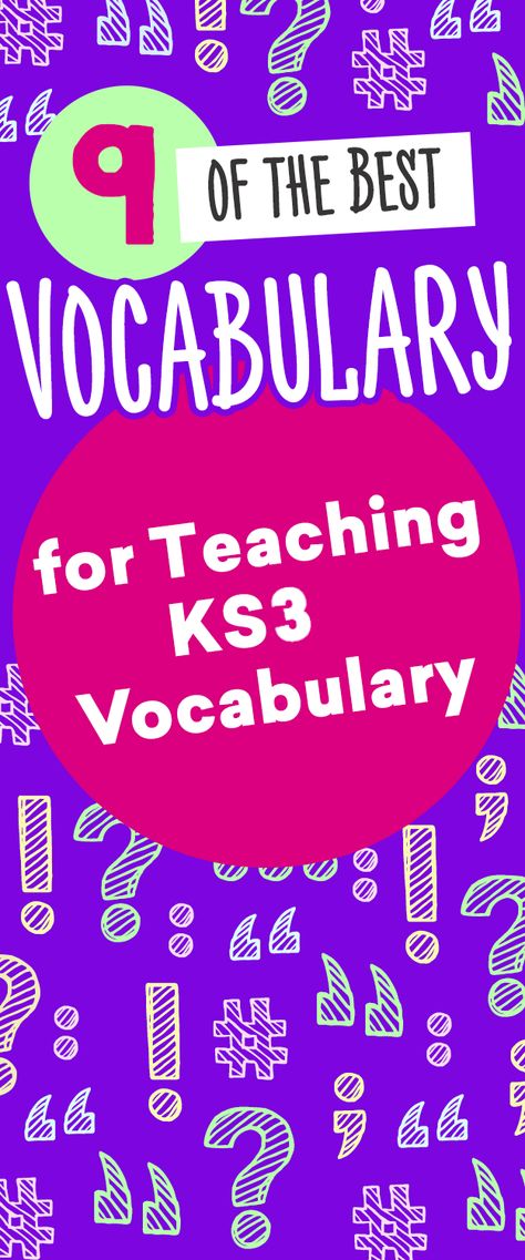 8 of the Best Vocabulary Teaching Resources for KS3 English Ks3 English, Key Stage 3, Secondary English, English Teaching Resources, Eden Park, Activities Ideas, Literacy Resources, Senior Home Care, Activities Games