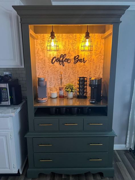 Iced Coffee Lovers | So glad I found this group, love all the ideas and recipes | Facebook Tv Entertainment Centers, Setup Ideas, My Coffee, Bar Ideas, Tv Entertainment, Coffee Lovers, Bars For Home, Entertainment Center, Coffee Bar